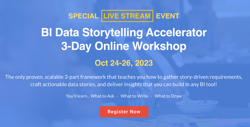 BI Data Storytelling Workshop Oct 2023